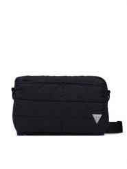 Guess Saszetka H6GZ07 WO960 Czarny. Czarne saszetki męskie Guess, z aplikacjami, z materiału. Za 269.99 zł.