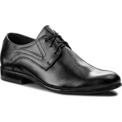 Półbuty GREGOR - 01077-ME-G00-LS Czarny. Czarne eleganckie półbuty męskie Gregor, z materiału, eleganckie. W wyprzedaży za 199.00 zł.