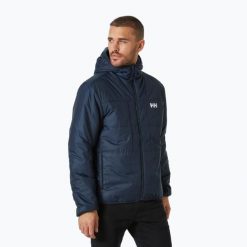 Kurtka puchowa męska Helly Hansen Flex Ins. Niebieskie kurtki męskie Helly Hansen, m, bez wzorów, z puchu, sportowe, bez ramiączek, bez kaptura. Za 439.99 zł.