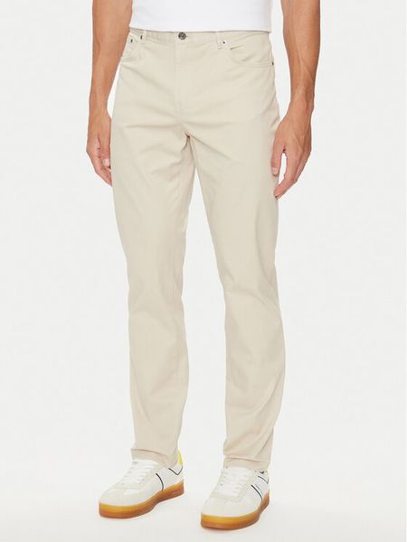 Tommy Hilfiger Spodnie materiałowe Denton MW0MW36429 Beżowy Straight Fit. Brązowe spodnie na co dzień męskie Tommy Hilfiger, bez wzorów, z bawełny. Za 379.99 zł.