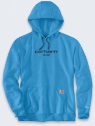 Bluza Carhartt Force Light Logo Engineer Blue. Niebieskie bluzy nierozpinane męskie Carhartt, m, bez wzorów, bez ramiączek, bez kaptura. Za 258.99 zł.