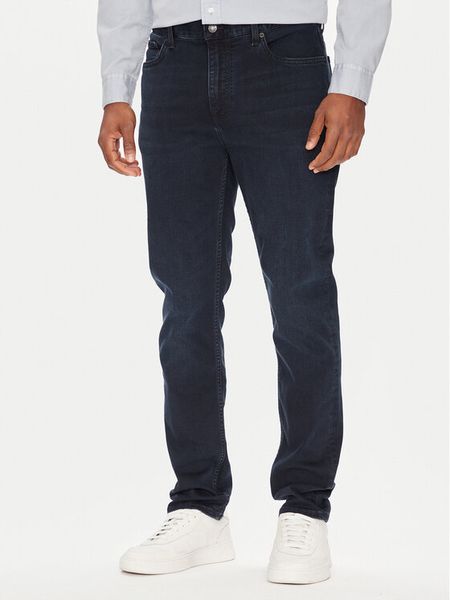Tommy Hilfiger Jeansy Bleecker MW0MW40676 Granatowy Slim Fit. Niebieskie jeansy męskie Tommy Hilfiger, bez wzorów, z bawełny. Za 359.99 zł.
