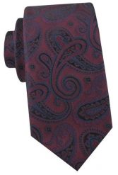 Krawat Męski - Angelo di Monti - Bordo z Dużym Paisley. Czerwone krawaty i muchy męskie Angelo di Monti, bez wzorów, z tkaniny, eleganckie. Za 45.00 zł.
