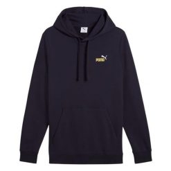 Męska Bluza Z Kapturem Ess 2 Color Small No 1. Niebieskie bluzy nierozpinane męskie Puma, m, bez wzorów, bez ramiączek, z kapturem. Za 237.99 zł.