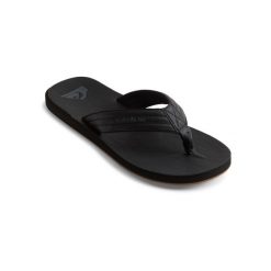 Japonki plażowe męskie Quiksilver Carver Nubuk. Czarne klapki i japonki męskie Quiksilver, bez wzorów, z gumy. W wyprzedaży za 87.00 zł.