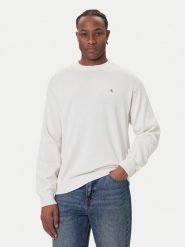 Calvin Klein Jeans Sweter LV04RC309G Écru Regular Fit. Kardigany męskie Calvin Klein Jeans, m, bez wzorów, z bawełny, bez ramiączek. Za 389.99 zł.