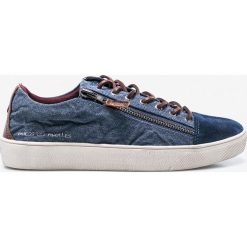 Guess Jeans - Buty. Niebieskie buty sportowe na co dzień męskie Guess Jeans, z jeansu, sportowe. W wyprzedaży za 269.90 zł.