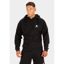 Harvey Z kapturem Kurtka dresowa - Czarny. Czarne kurtki męskie GORILLA WEAR, bez wzorów, z dresówki, bez ramiączek, z kapturem. Za 297.00 zł.