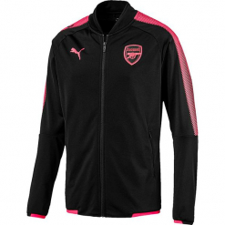 Kurtka sportowa "FC Arsenal" w kolorze czarnym. Czarne kurtki treningowe męskie marki Puma. W wyprzedaży za 159.95 zł.