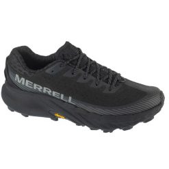 Buty do biegania męskie, Agility Peak 5. Czarne buty do biegania męskie Merrell, bez wzorów, bez zapięcia, do biegania. Za 649.99 zł.