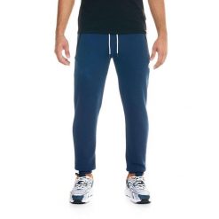 Męskie spodnie dresowe Leone Soft Basic. Niebieskie spodnie dresowe męskie LEONE 1947 APPAREL, bez wzorów, z dresówki. W wyprzedaży za 154.80 zł.