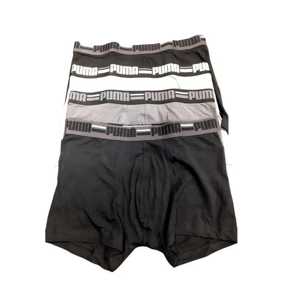 Bokserki Sportowe Męskie Puma Basic Brand Elastic 4-Pack. Bokserki męskie Puma, m, bez wzorów. Za 194.99 zł.