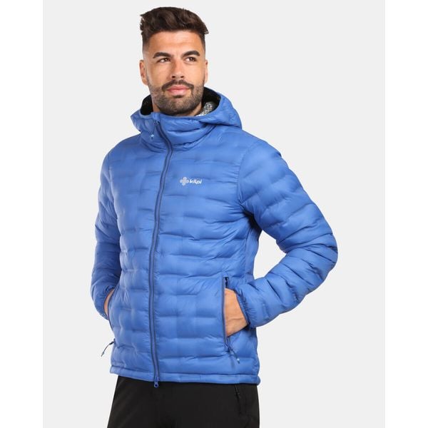 Męska kurtka ocieplana Kilpi ALBA-M. Niebieskie kurtki męskie Kilpi, m, bez wzorów, bez ramiączek, bez kaptura. Za 628.61 zł.