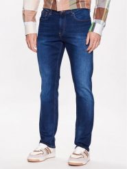 Tommy Jeans Jeansy Ryan DM0DM09548 Granatowy Regular Fit. Niebieskie jeansy męskie Tommy Jeans, bez wzorów, z bawełny. Za 289.99 zł.