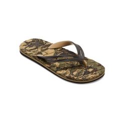 Sandały dla Mężczyzn OAHUEY Zielony. Brązowe sandały męskie Quiksilver, z gumy, bez zapięcia. Za 127.65 zł.