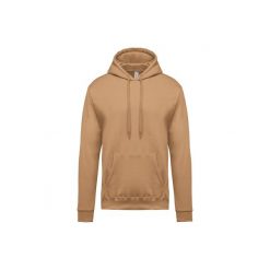 Bluza z kapturem Kariban. Brązowe bluzy z kapturem męskie KARIBAN, m, bez wzorów, z kapturem. Za 175.00 zł.