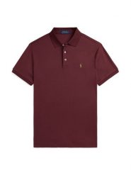Polo Ralph Lauren Polo 710704319173 Bordowy Custom Slim Fit. Czerwone koszulki polo męskie Polo Ralph Lauren, m, bez wzorów, z bawełny, bez kołnierzyka, bez ramiączek. Za 559.99 zł.