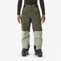 Spodnie narciarskie i snowboardowe męskie Quechua 500 AM. Brązowe spodnie narciarskie i snowboardowe męskie WED'ZE, bez wzorów, z materiału, narciarskie. Za 399.99 zł.