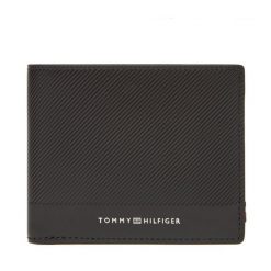Portfel Tommy Hilfiger. Czarne portfele męskie Tommy Hilfiger, bez wzorów. Za 229.99 zł.