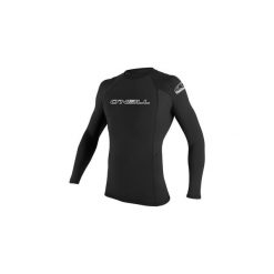 Koszulka ONEILL BASIC SKINS L/S RASH GUARD. Czarne koszulki męskie z długim rękawem O'Neill, l, bez wzorów, z lycry, sportowe, bez kołnierzyka, bez ramiączek. Za 145.70 zł.