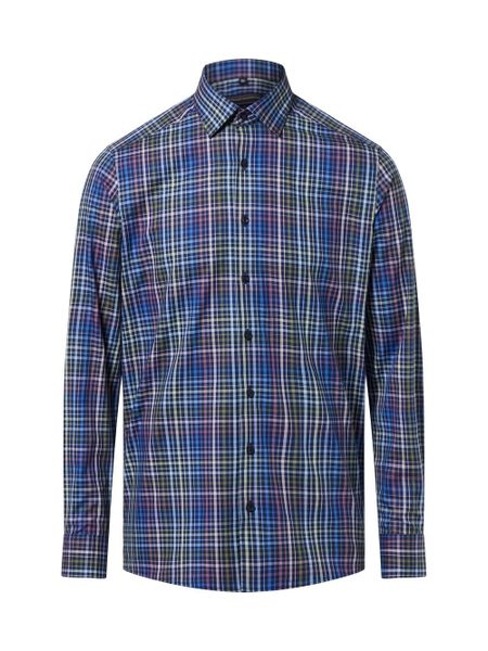 Finshley & Harding Męska koszula biznesowa Mężczyźni Modern Fit Bawełna niebieski w kratkę, 41. Niebieskie koszule męskie Finshley & Harding, m, bez wzorów, z bawełny, bez kołnierzyka, bez ramiączek. Za 159.95 zł.