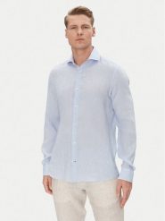 JOOP! Koszula 17 JSH-146Pai-W 30046075 Niebieski Slim Fit. Niebieskie koszule męskie JOOP!, m, bez wzorów, ze lnu, bez kołnierzyka, bez ramiączek. Za 339.99 zł.
