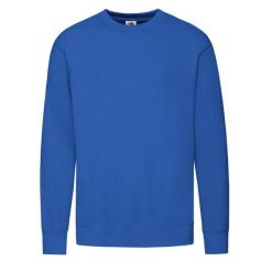 Lekka Męska Bluza Z Kapturem. Niebieskie bluzy nierozpinane męskie Fruit of the Loom, m, bez wzorów, z kapturem. Za 73.99 zł.
