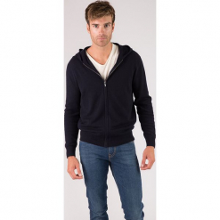 Kaszmirowy kardigan w kolorze granatowym. Niebieskie kardigany męskie marki Just Cashmere, z kaszmiru. W wyprzedaży za 434.95 zł.