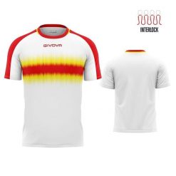 T-shirt Givova Sport XL - Komfort i Trwałość Czerwono-Żółty. Czerwone t-shirty sportowe męskie Givova, xl, bez wzorów, z poliesteru, sportowe, bez ramiączek. Za 145.99 zł.