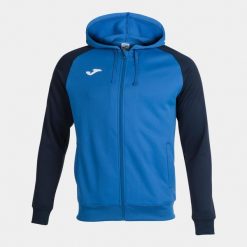 Bluza do piłki nożnej męska Joma Academy IV. Niebieskie bluzy nierozpinane męskie Joma, m, bez wzorów, sportowe, bez ramiączek, bez kaptura. W wyprzedaży za 165.80 zł.
