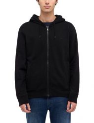 Męska Bluza Rozpinana Mustang Style Brighton Black 1016256 4142. Czarne bluzy rozpinane męskie Mustang, m, bez wzorów, bez ramiączek, z kapturem. Za 149.99 zł.