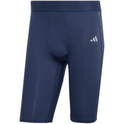 Spodenki męskie adidas Techfit Aeroready Short Tight. Niebieskie bielizna termoaktywna męska ADIDAS, m, bez wzorów, bez ramiączek, do piłki nożnej, techfit (adidas). Za 109.00 zł.