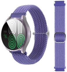 Pleciony pasek do zegarka / smartwatch 22mm, PURPLE / FIOLETOWY. Fioletowe zegarki smartwatch NoName. Za 15.41 zł.