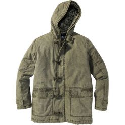 Parka z kapturem Regular Fit bonprix ciemnooliwkowy. Parki męskie marki bonprix. Za 109.99 zł.