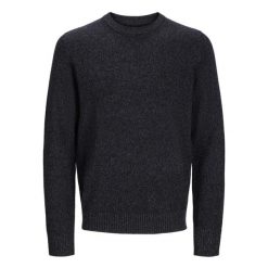 Sweter Jack & Jones Clambswool czarna piękność twist. Czarne swetry męskie Jack&Jones, bez wzorów, bez kołnierzyka, bez ramiączek. Za 296.06 zł.