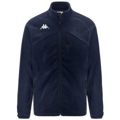 Polar zapinany na zamek błyskawiczny Kappa Viarella. Niebieskie bluzy z polaru męskie Kappa, m, bez wzorów, z polaru, bez ramiączek, bez kaptura. Za 227.00 zł.