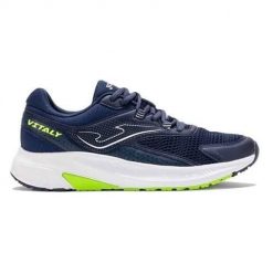 Buty do biegania męskie Joma Vitaly. Niebieskie buty do biegania męskie Joma, bez wzorów, z materiału, bez zapięcia, do biegania. Za 349.00 zł.