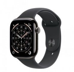 Smartwatch Apple Watch Series 11 GPS + Cellular, koperta titanowa 46 mm, w kolorze łupkowym, pasek sportowy w kolorze czarnym - rozmiar M/L. Czarne zegarki smartwatch Apple. Za 7,211.60 zł.