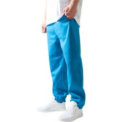 Spodnie Urban Classics basic. Fioletowe spodnie na co dzień męskie Urban Classics, bez wzorów, długie. Za 191.00 zł.