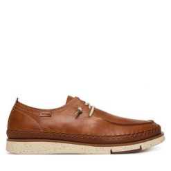 Półbuty Pikolinos. Brązowe codzienne półbuty męskie Pikolinos, bez wzorów, bez obcasa, bez zapięcia. Za 639.99 zł.