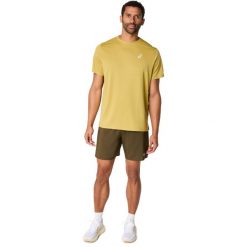 Koszulka Asics. Zielone t-shirty sportowe męskie Asics, l, bez wzorów, sportowe, bez ramiączek. Za 198.00 zł.