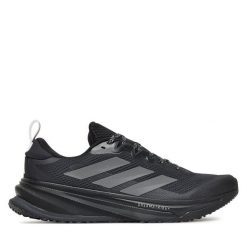 Buty do biegania adidas. Czarne buty do biegania męskie ADIDAS, bez wzorów, bez zapięcia, do biegania. Za 649.99 zł.