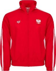 Arena Bluza rozpinana sportowa kadrowa Arena Unisex Prival Full Zip Red R.L. Czerwone bluzy bez kaptura męskie ARENA, l, bez wzorów, sportowe, bez ramiączek, bez kaptura. Za 97.99 zł.