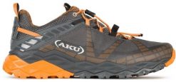 Buty trekkingowe męskie Aku M'S FLYROCK, black/ orange, 44. Czarne buty trekkingowe męskie Aku, bez wzorów, bez zapięcia. Za 531.64 zł.
