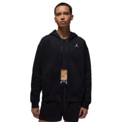 Bluza z kapturem Air Jordan Brooklyn Fleece Jumpman Full-Zip FV7167-010. Czarne bluzy nierozpinane męskie Jordan, bez wzorów, z kapturem. Za 297.85 zł.