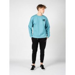 Bluza trekking męska. Niebieskie bluzy nierozpinane męskie CHAMPION, m, bez wzorów, z bawełny, bez ramiączek, bez kaptura. Za 166.00 zł.