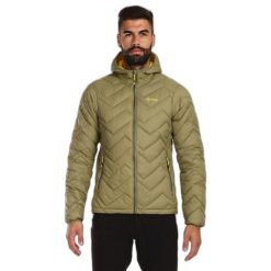 Kurtka puchowa Kilpi Rebeki. Zielone kurtki męskie Kilpi, na zimę, m, bez wzorów, z nylonu, sportowe, bez ramiączek, bez kaptura. Za 370.41 zł.