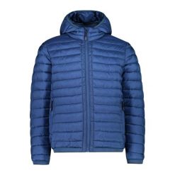 Kurtka męska turystyczna CMP 34K0127. Niebieskie kurtki męskie CMP, na zimę, m, bez wzorów, z puchu, sportowe, bez ramiączek, z kapturem. Za 659.99 zł.