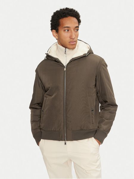 Boss Kurtka przejściowa 50524669 Zielony Regular Fit. Zielone kurtki męskie Boss, m, bez wzorów, z syntetyku, bez ramiączek, bez kaptura. Za 1,679.00 zł.