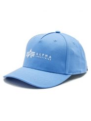 Alpha Industries Czapka z daszkiem 126912 Niebieski. Niebieskie czapki męskie Alpha Industries, bez wzorów, z bawełny. Za 139.99 zł.